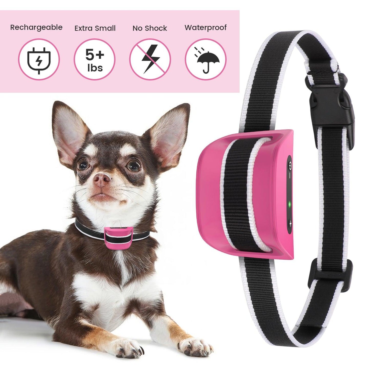 Multifunctional Small Dog Bark Collar-DC651