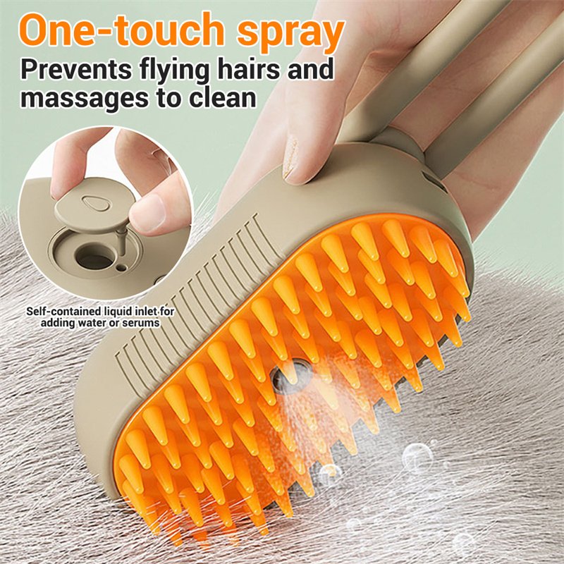 3-in-1 Pet Grooming Brush For Removing Tangled & Loose Hair
