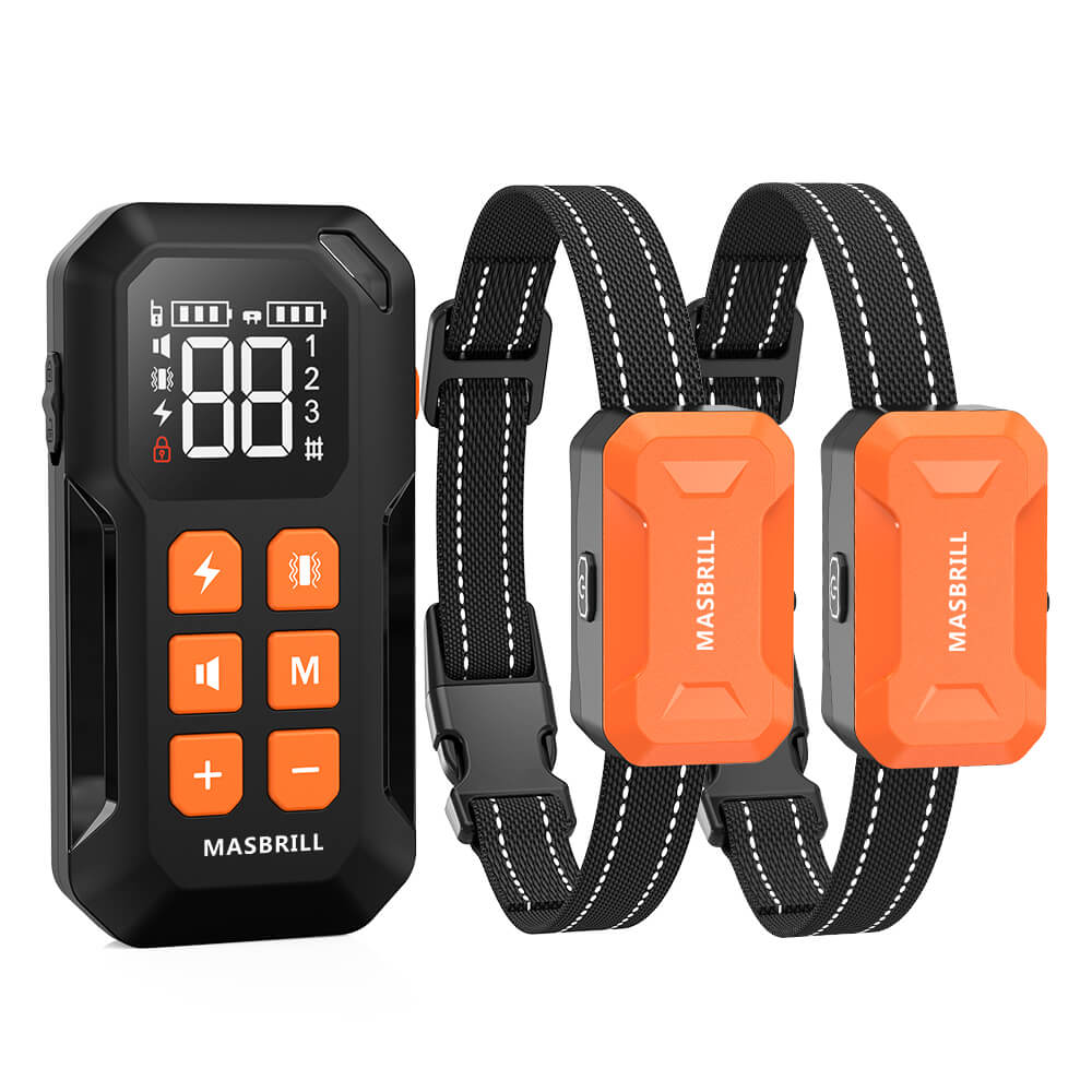 Wireless Dog Fence 2 in 1 Electric Fence for 3 Dogs Training Collar
