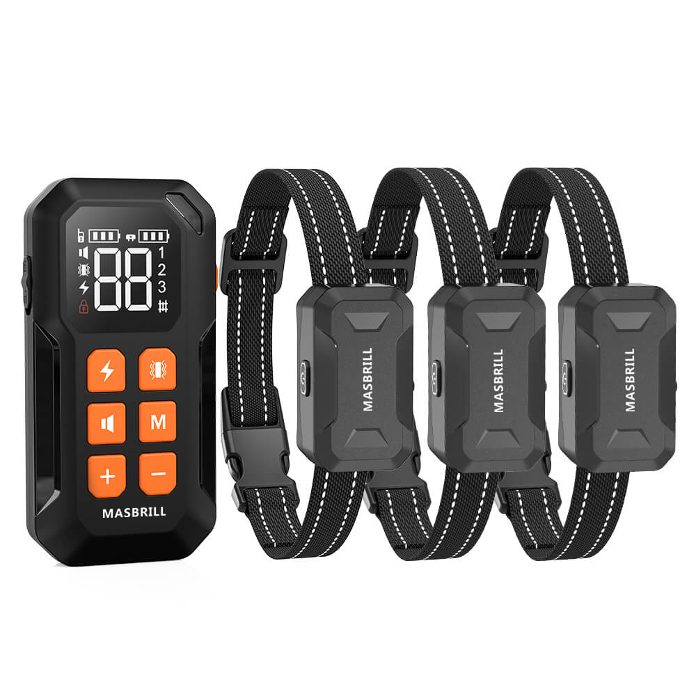 Wireless Dog Fence 2 in 1 Electric Fence for 3 Dogs Training Collar