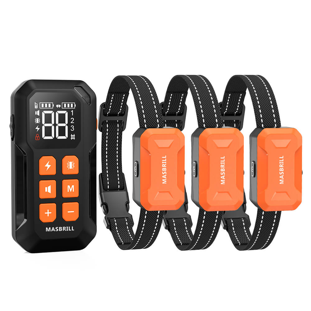 Wireless Dog Fence 2 in 1 Electric Fence for 3 Dogs Training Collar