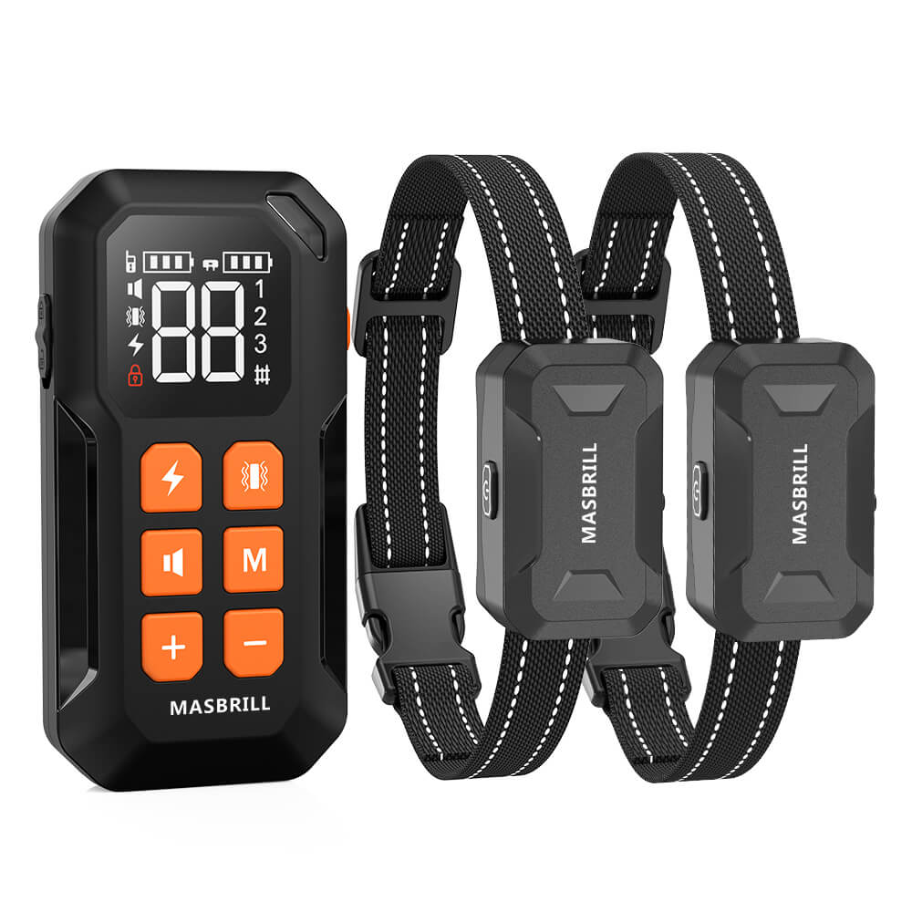 Wireless Dog Fence 2 in 1 Electric Fence for 3 Dogs Training Collar