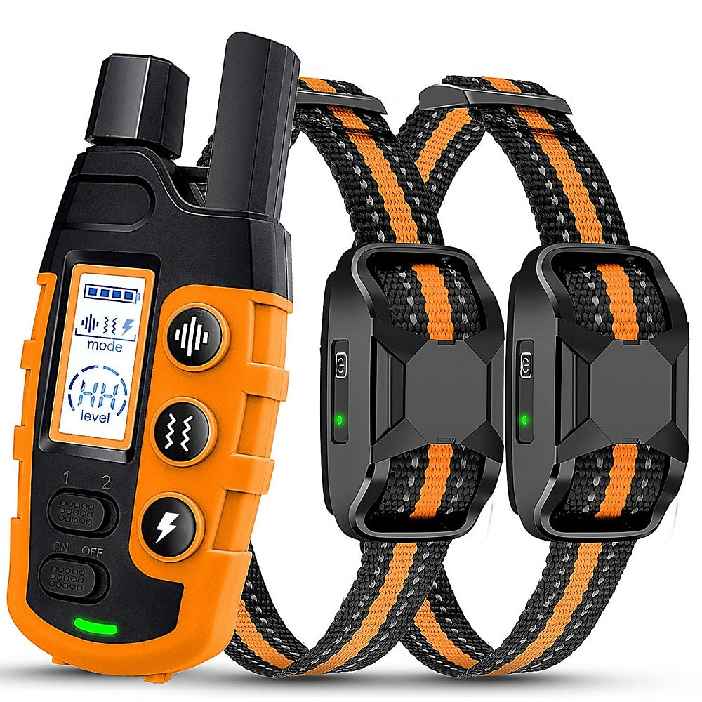 1000m Dog Training Collar with Remote - Waterproof, Rechargeable E-Collar for All Dog Sizes