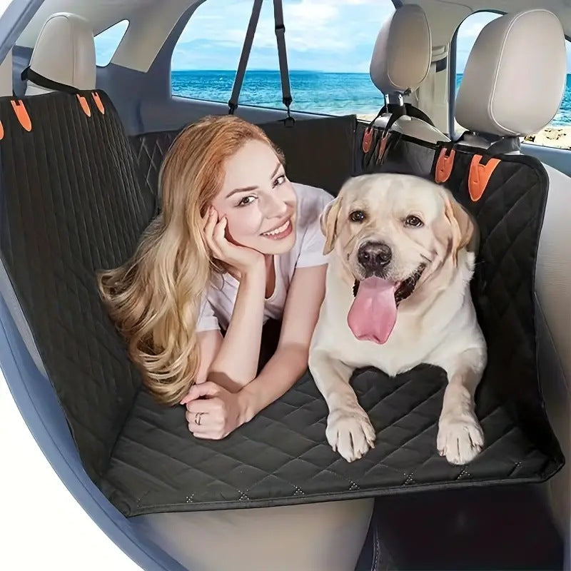 Dog Car Seat Cover Premium Hard Bottom