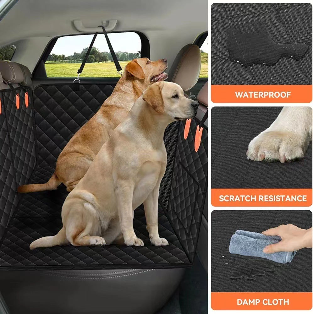 Dog Car Seat Cover Premium Hard Bottom