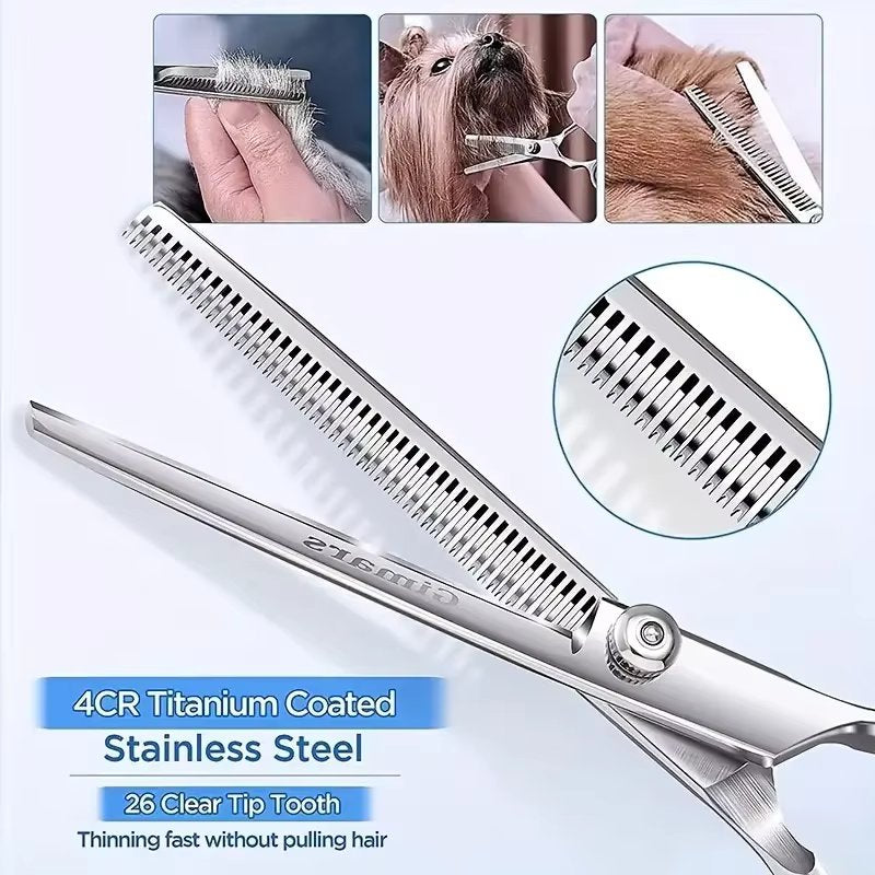 Stainless Steel Dog Grooming Scissors Set