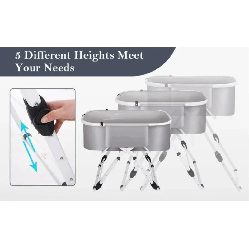 Portable Elevated & Foldable Pet Bathtub