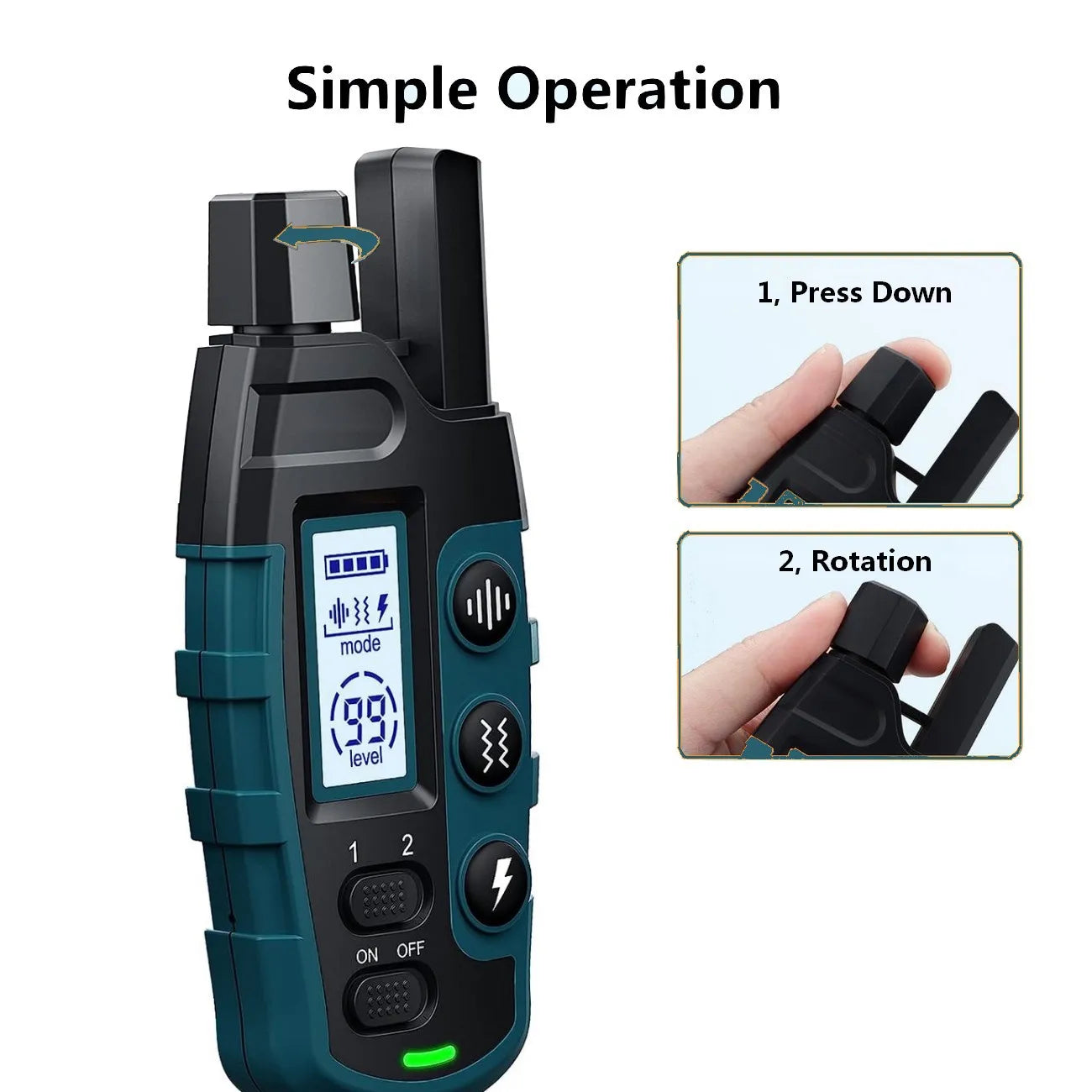 Dog Training Collar – 1000M, Waterproof, Rechargeable