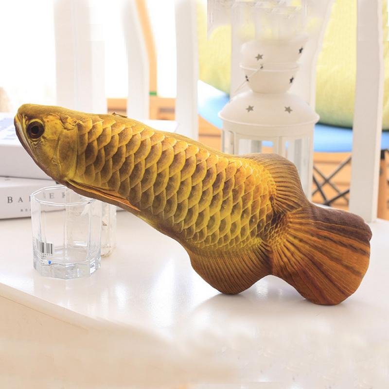 Realistic Looking Cat Kicker Fish Toy