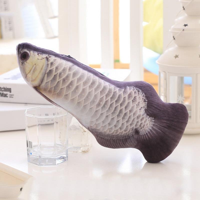 Realistic Looking Cat Kicker Fish Toy