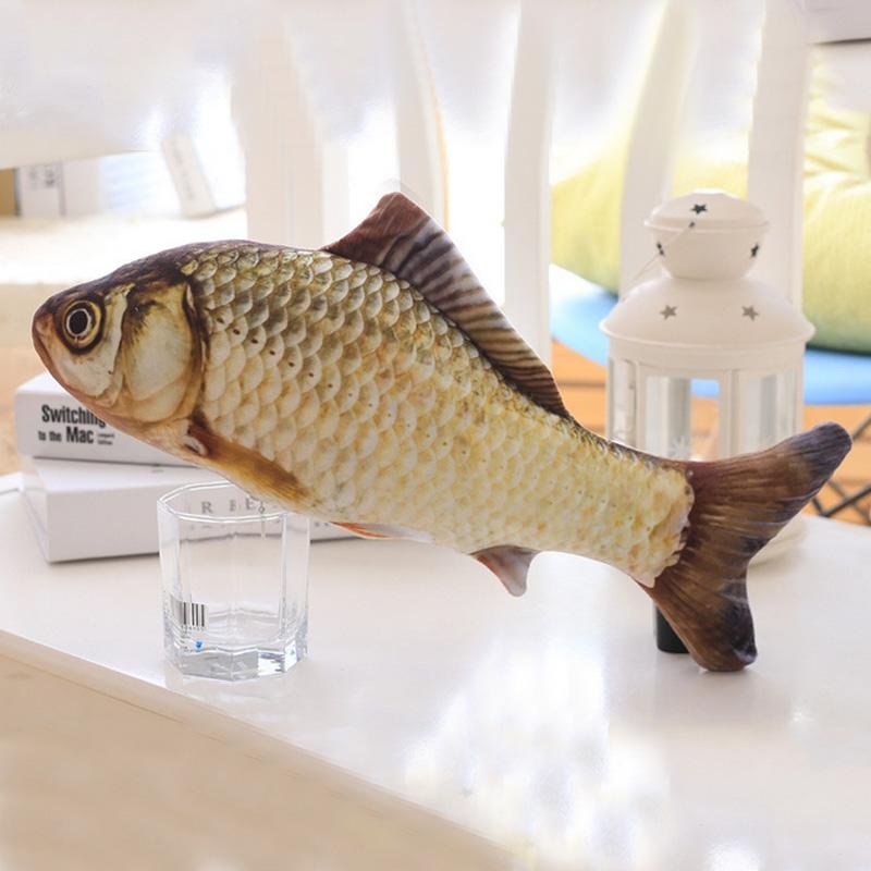 Realistic Looking Cat Kicker Fish Toy