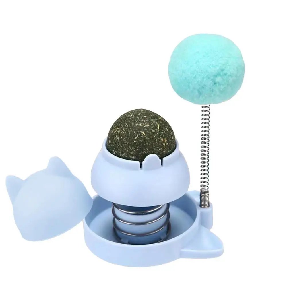 Rotating Edible Catnip Balls – Healthy Spring Stickers & Lickable Bubbles for Cats, A Fun & Tasty Treat to Delight Your Feline Friend