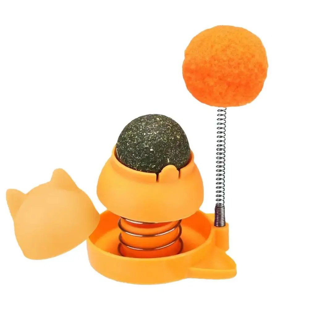 Rotating Edible Catnip Balls – Healthy Spring Stickers & Lickable Bubbles for Cats, A Fun & Tasty Treat to Delight Your Feline Friend