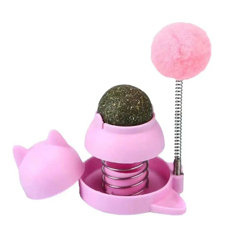 Rotating Edible Catnip Balls – Healthy Spring Stickers & Lickable Bubbles for Cats, A Fun & Tasty Treat to Delight Your Feline Friend