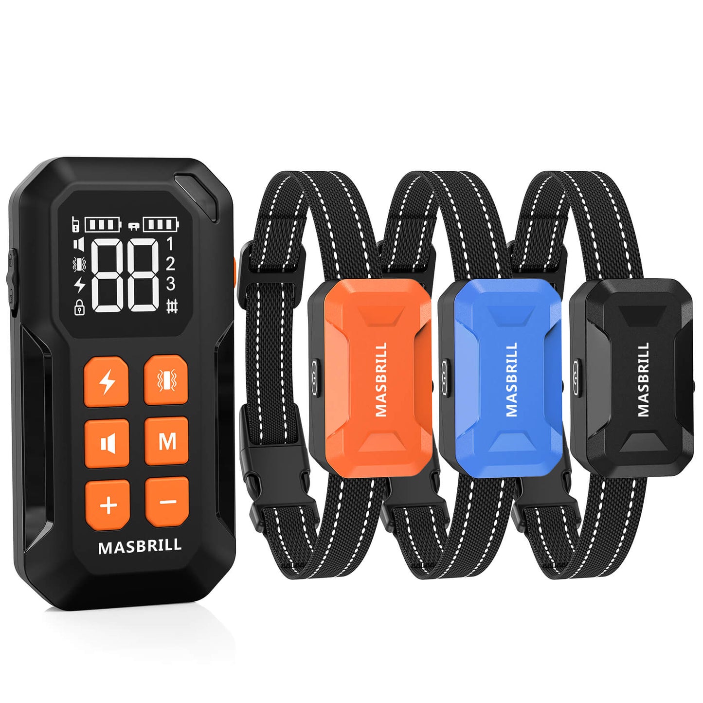Wireless Dog Fence 2 in 1 Electric Fence for 3 Dogs Training Collar