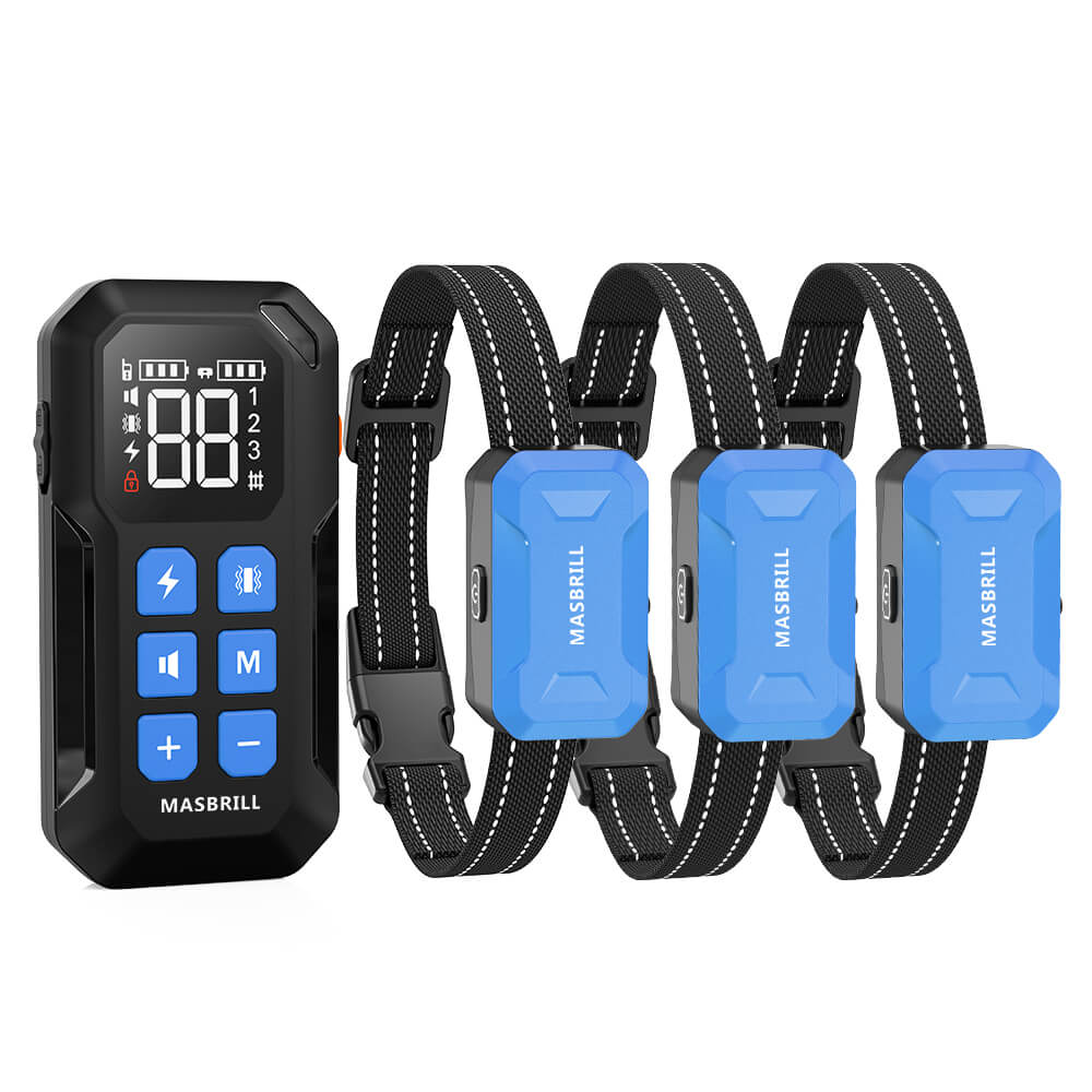 Wireless Dog Fence 2 in 1 Electric Fence for 3 Dogs Training Collar