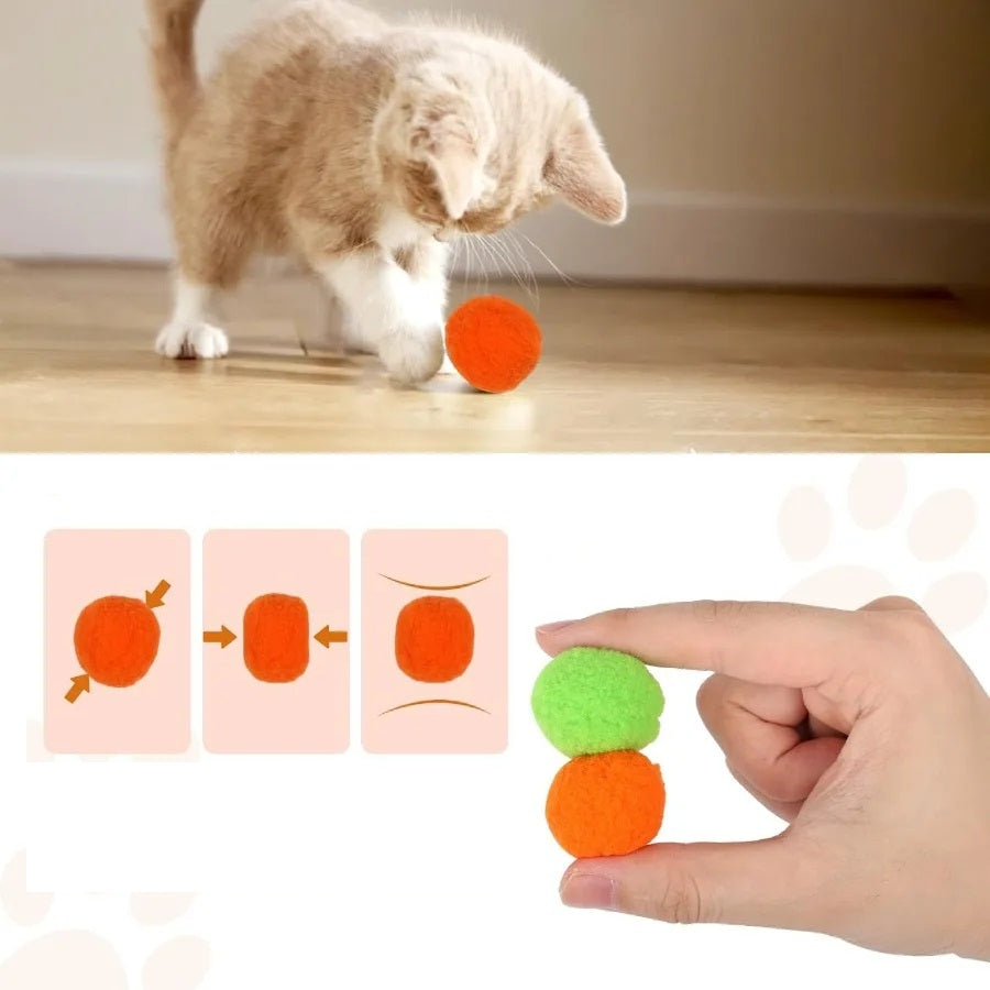 Ball Launcher Set – 100 Colorful Cat Balls + 2 Launchers for Interactive Pet Playtime & Fun