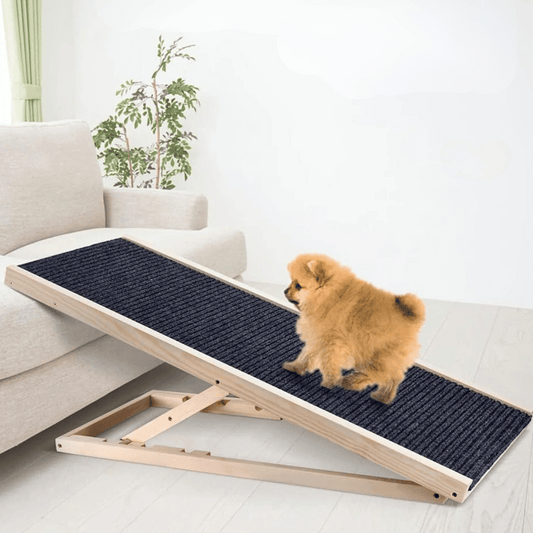 adjustable dog ramp, wooden dog ramp, pet ramp, senior dog ramp, non slip dog ramp, dog ramp for bed, foldable dog ramp, dog ramp for sofa, portable dog ramp, small dogs, senior dogs, injured dogs, adjustable dog ramp for small dogs, portable pet ramp senior dogs, foldable wooden dog ramp sofa bed, non slip portable ramp injured senior small dogs