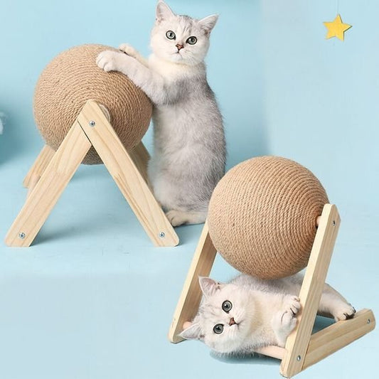 cat scratching ball, sisal cat toy, cat scratcher, interactive cat toy, spinning cat toy, natural cat scratcher, durable cat toy, cat furniture protector, wooden cat toy, scratching toy, cat toys for bored cats, best cat toys for bored cats, cat scratch furniture protector, stop cat from scratching furniture, prevent cat from scratching couch, prevent cats from scratching furniture