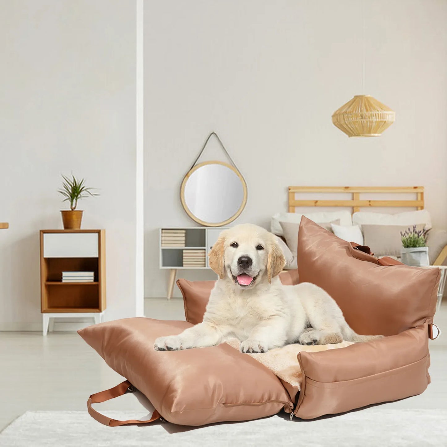 Waterproof Dog Car Seat Bed