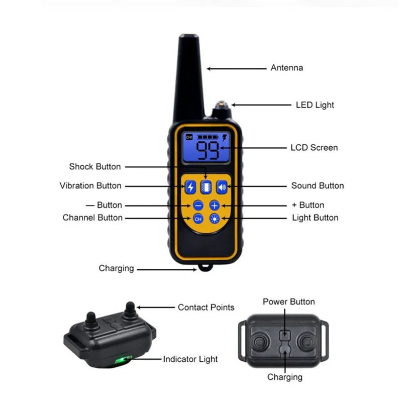Waterproof Remote-Controlled Electric Dog Collar