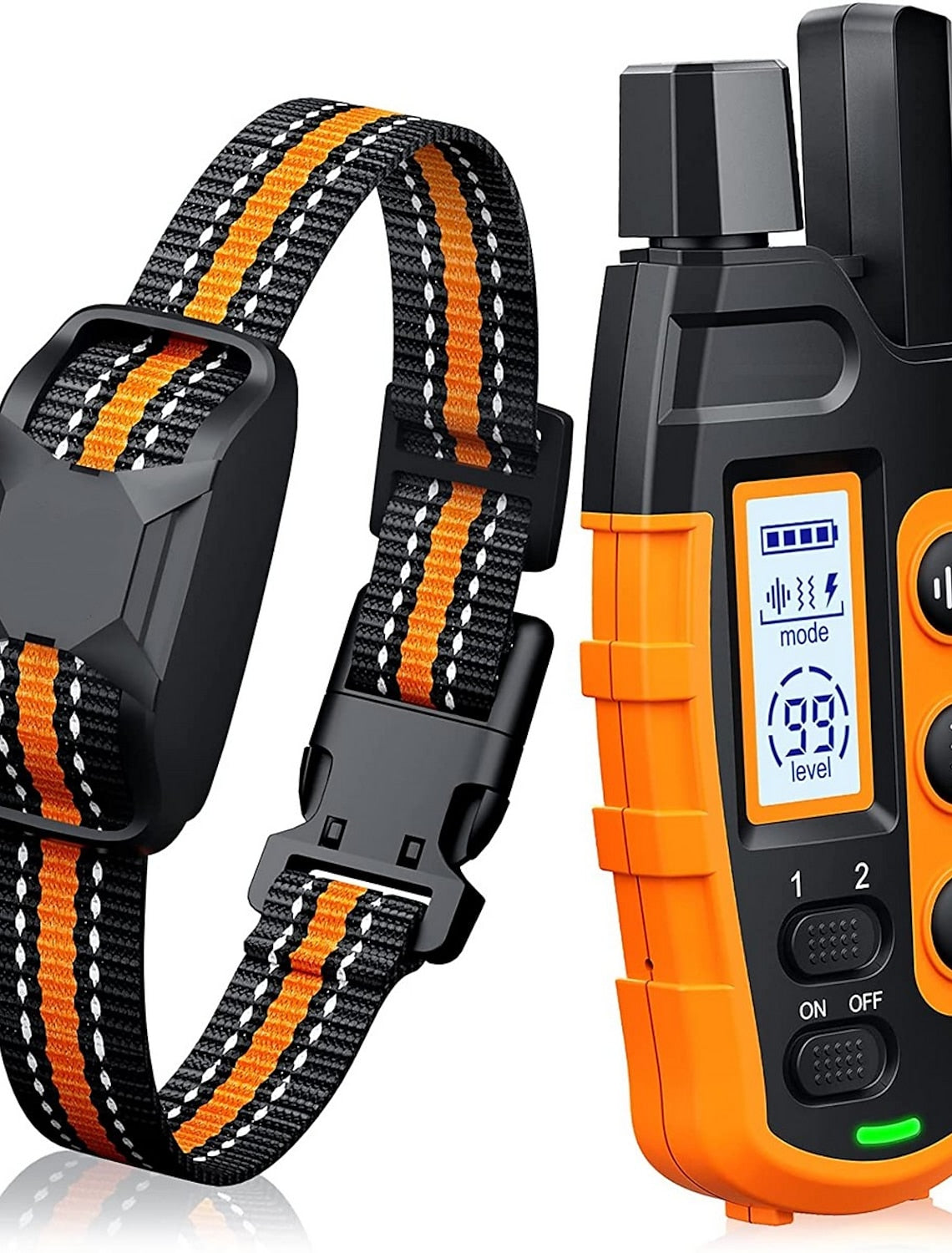 1000m Dog Training Collar with Remote - Waterproof, Rechargeable E-Collar for All Dog Sizes