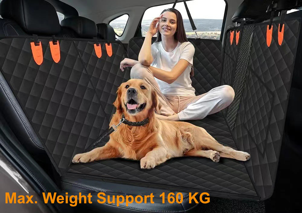 Dog Car Seat Cover Premium Hard Bottom