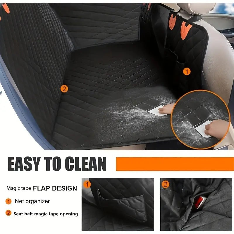 Dog Car Seat Cover Premium Hard Bottom
