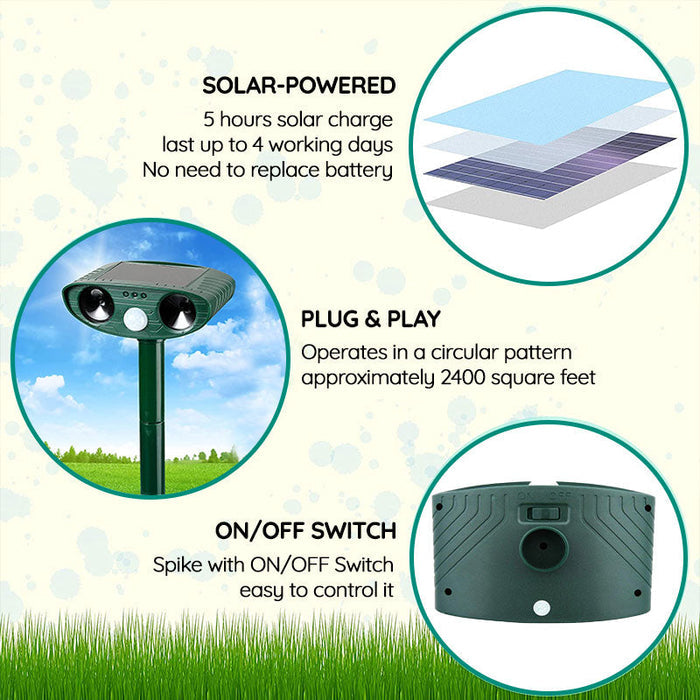 Solar Powered Animal Pest Repeller