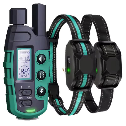 1000m Dog Training Collar with Remote - Waterproof, Rechargeable E-Collar for All Dog Sizes