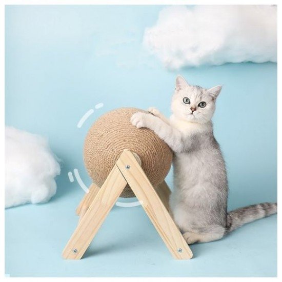 Rope Ball Board Grinding Paws Toys