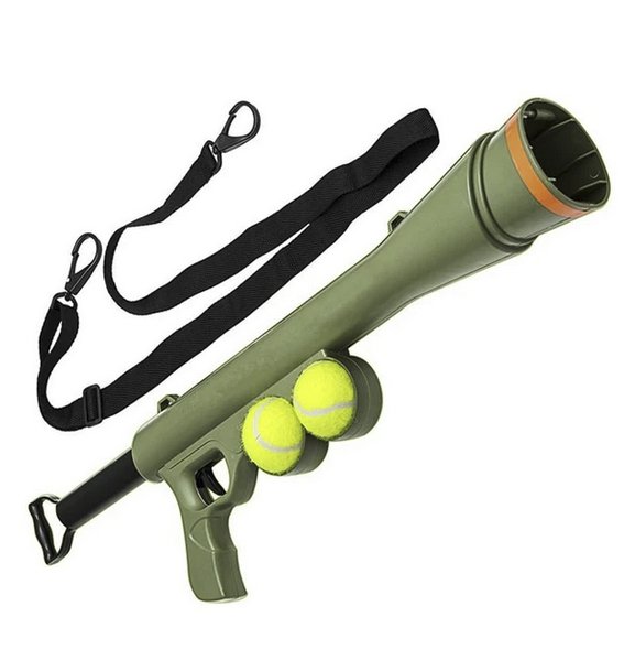 Interactive Ball Thrower, Load & Launch Tennis Balls for Dogs