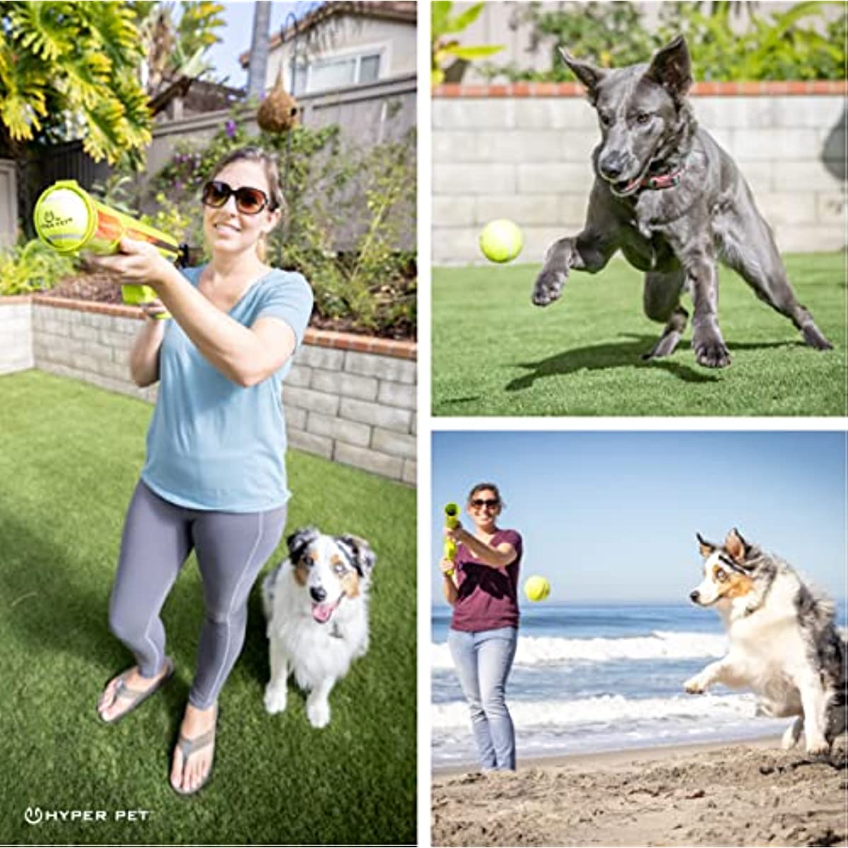 Interactive Ball Thrower, Load & Launch Tennis Balls for Dogs