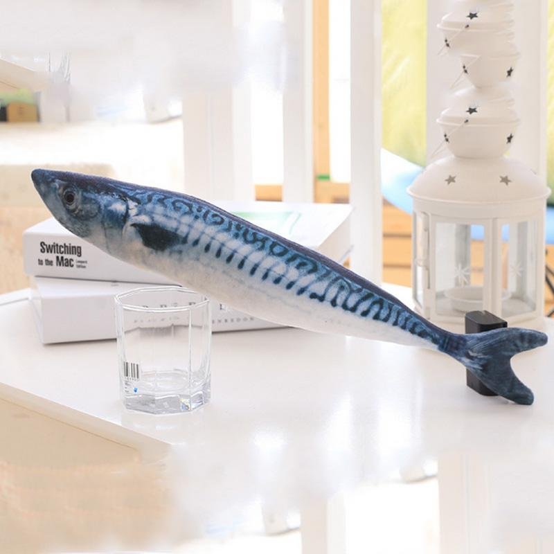 Realistic Looking Cat Kicker Fish Toy