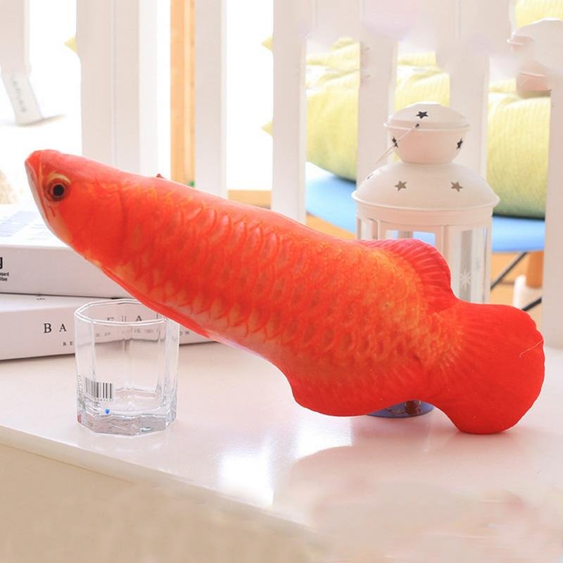 Realistic Looking Cat Kicker Fish Toy
