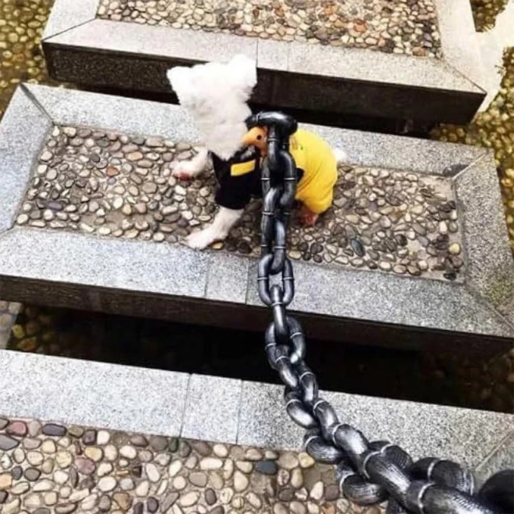 Simulation Fake Big Chain Dog Leash - Stylish, Lightweight, and Funny Dog Leash