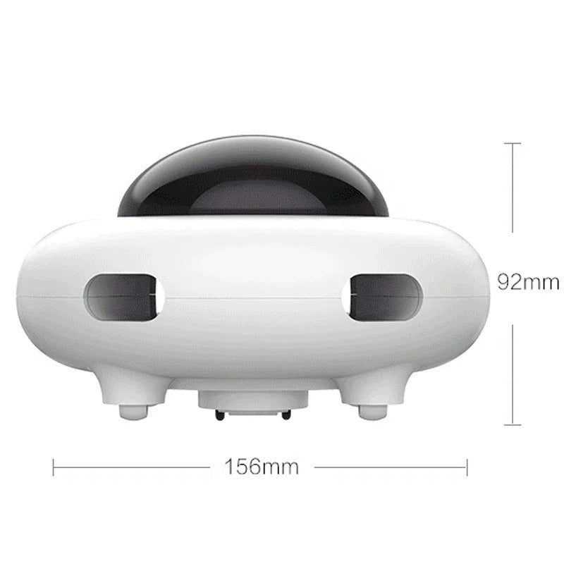 Indoor Rotating Feather Automatic Cat Toy with Smart Auto Shut-Off, Random Movement, and USB Charging