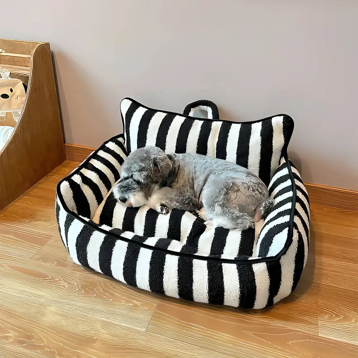 Striped Calming Pet Sofa